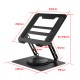 Laptop Stand Folding Lift Cooling Base Desktop Tablet Portable  Adjustable Bracket Compatible With All Notebook Black